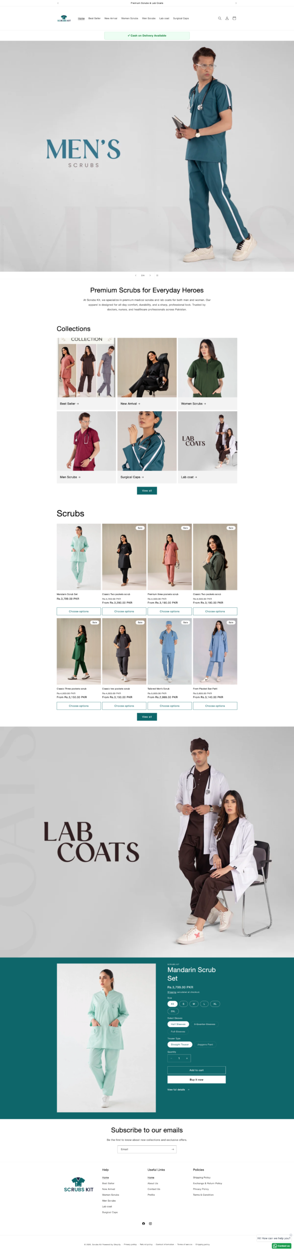 Scrubs Kit website